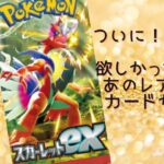 ポケモンカード１にち１パック開封～１７９日目～ポケカ開封【スカーレットex】欲しかったあのカードが…！！早速飾りました(^^)