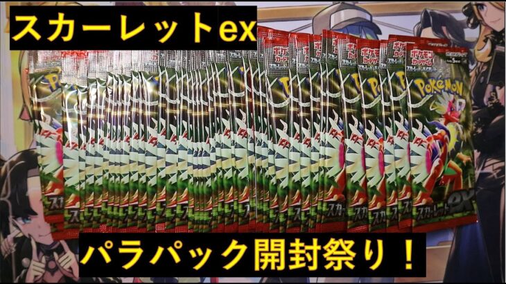 【ポケカ開封】半年集まったスカーレットバラパック一気に開封！