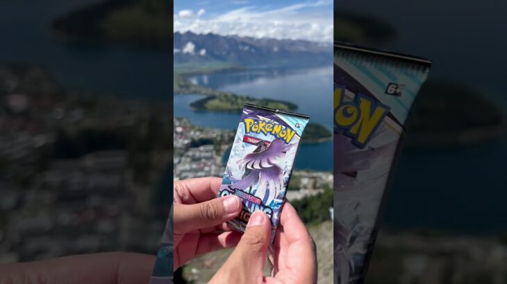 Opening Pokémon Chilling Reign in Chilly Queenstown New Zealand #shorts