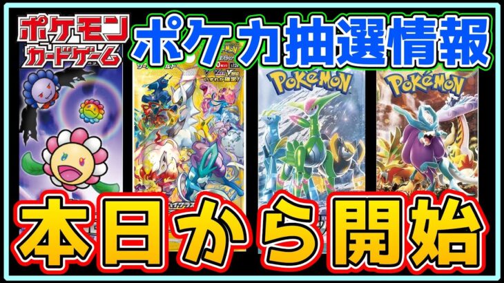 【ポケカ抽選】本日から抽選開始！絶対に見逃すな！【Pokémon ポケモンカード 再販 相場 ナンジャモ】