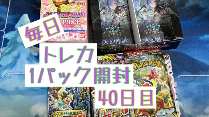 【毎日開封】毎日トレカ1パック開封〜40日目〜ポケモンカードゲーム　スカーレット ex