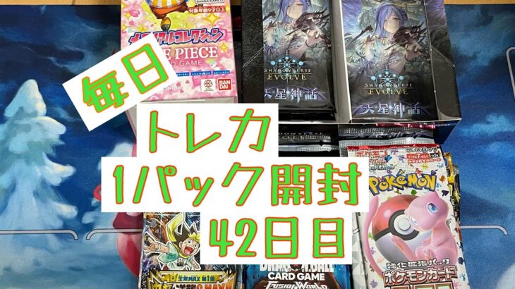 【毎日開封】トレカ毎日1パック開封〜42日目〜シャドウバースエボルヴ　天星神話