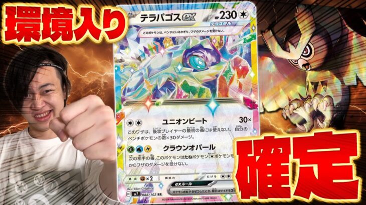 【ポケカ/対戦】環境デッキ確定‼︎テラパゴスexが楽し過ぎる (Terapagos/pokeca/pokeka)