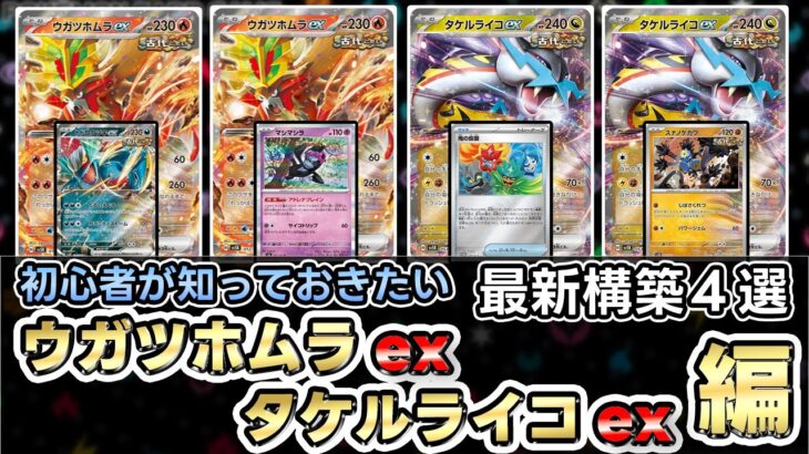 【ポケカ】環境をぶっ壊す‼最新型ウガツホムラexが強い！安定タケルライコex【Gouging Fire ex】