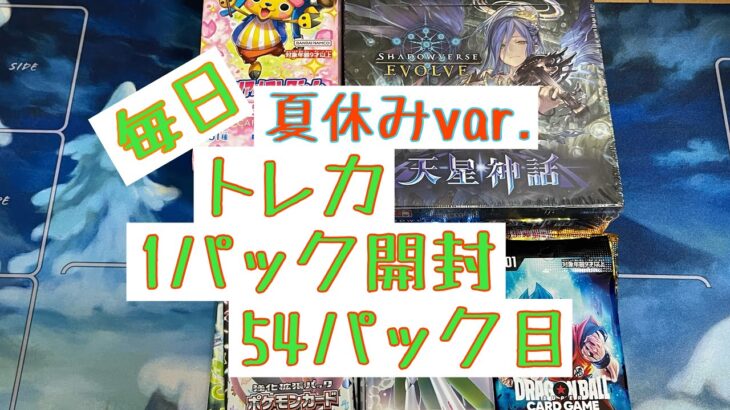 【毎日開封】トレカ毎日1パック開封夏休みver.〜54パック目〜ワンピースカードゲーム　メモリアルコレクション